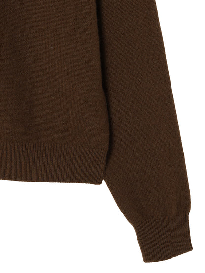 cashmere high neck KNIT cardigan【large】