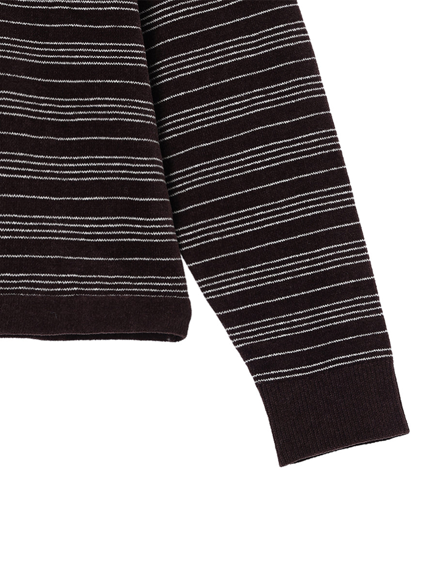 velvet touch KNIT polo shirt