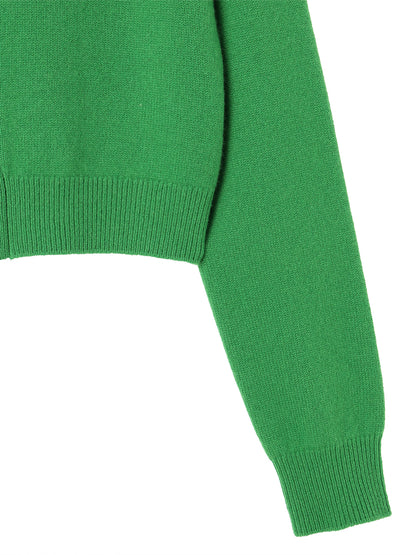 cashmere high neck KNIT cardigan　【small】