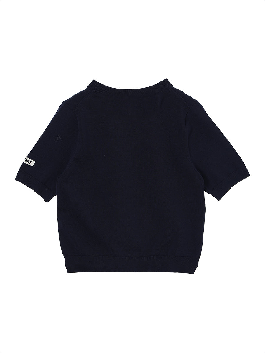 cotton/acetate KNIT t-shirt（mini) – NKNIT