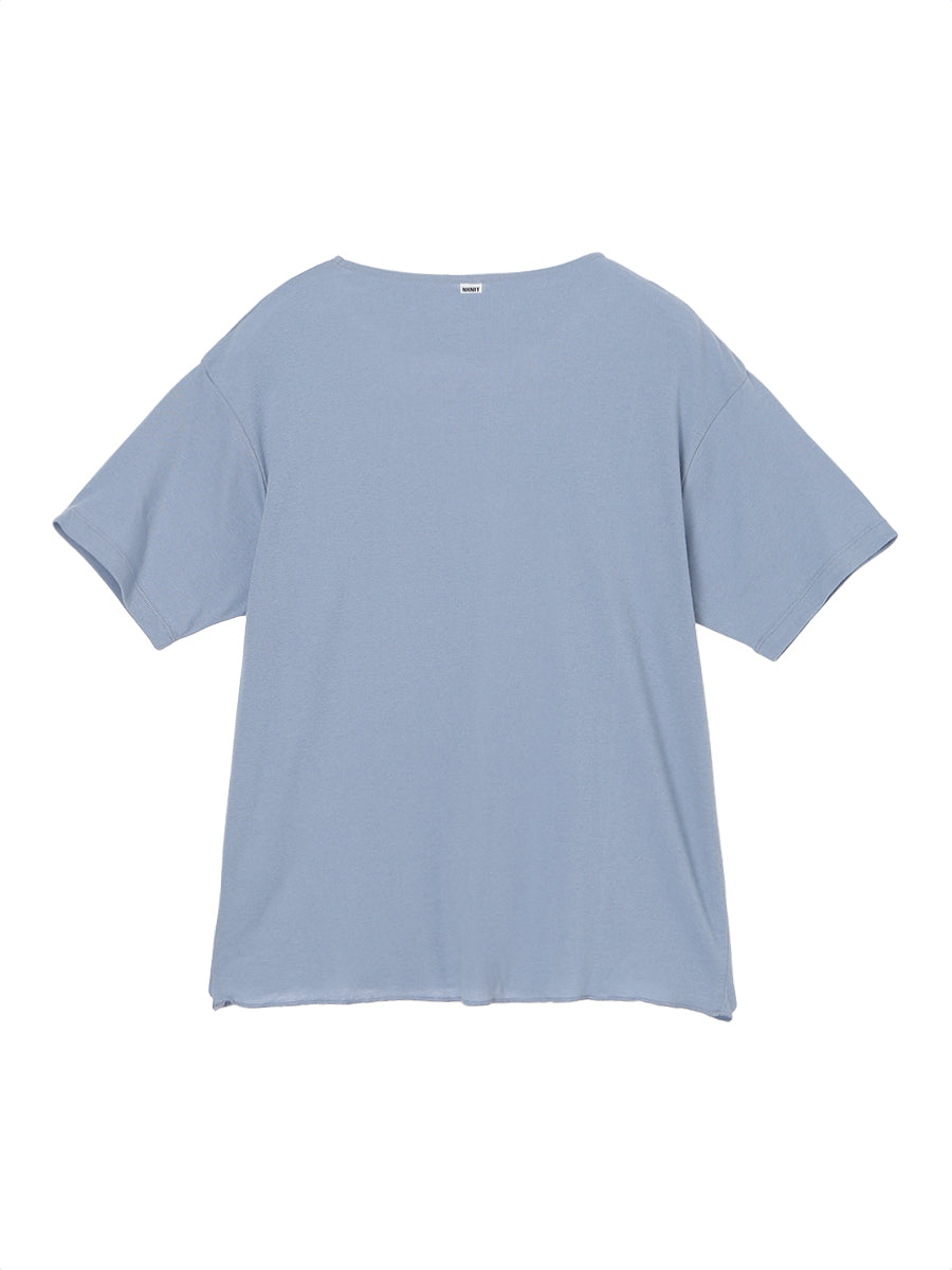 cotton/cashmere feathery T-shirt (small) – NKNIT