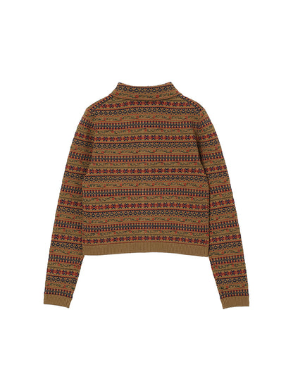 jacquard pattern KNIT  shirt