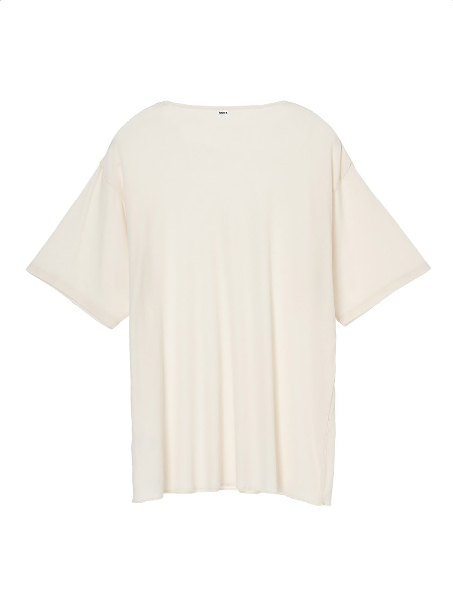 cotton/cashmere feathery T-shirt (big)