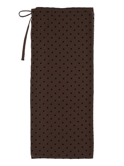 dot wrap skirt