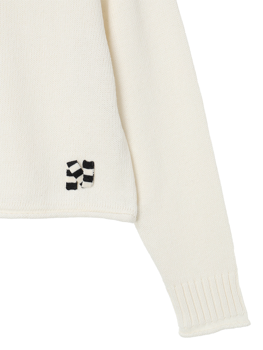 N logo roll-neck KNIT