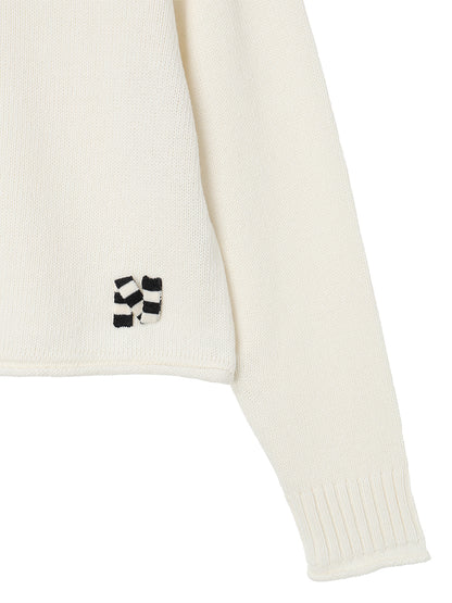 N logo roll-neck KNIT