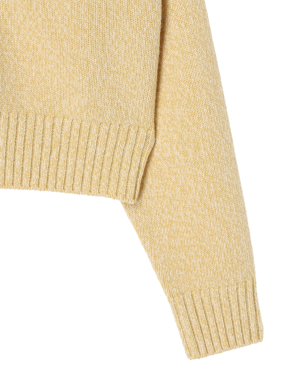 corduroy collar KNIT shirt