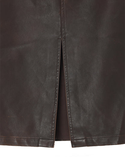 washed finish tight skirt