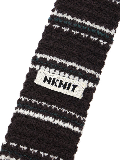 striped KNIT tie