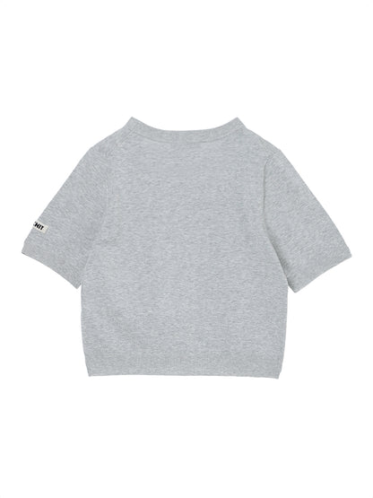 cotton/acetate KNIT t-shirt（mini)