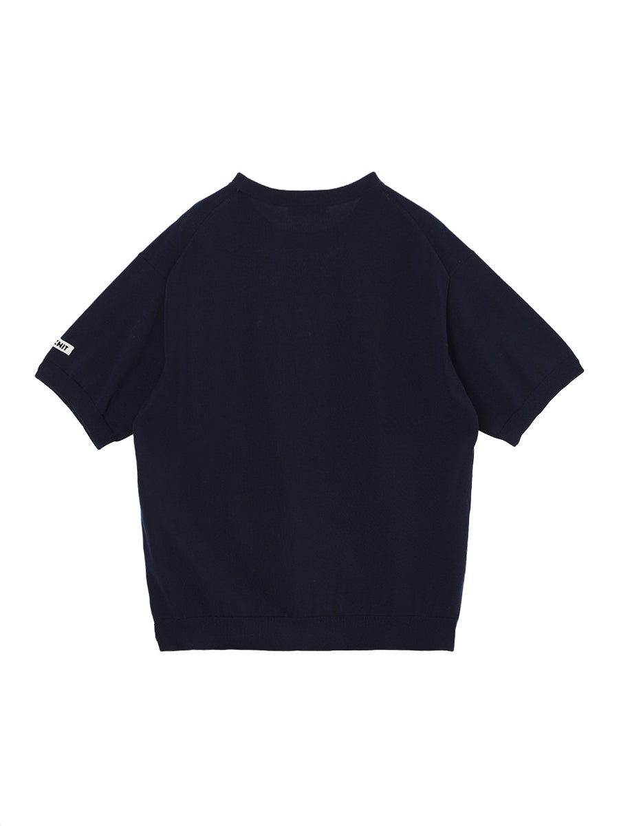 cotton/acetate KNIT t-shirt（large)