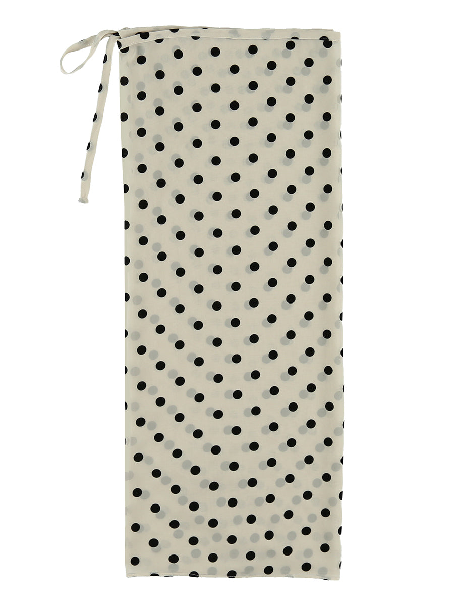 dot wrap skirt