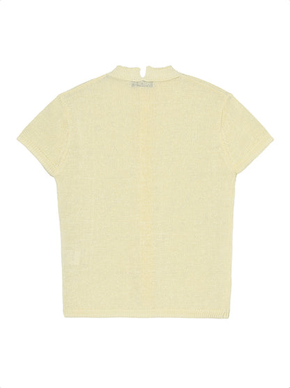 mock neck KNIT cardigan