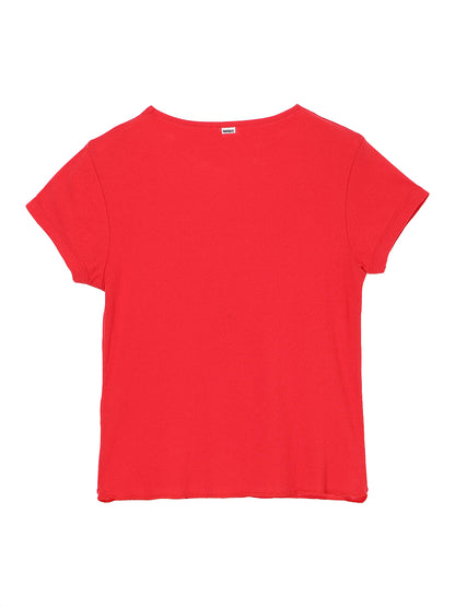 cotton/cashmere feathery T-shirt (mini)