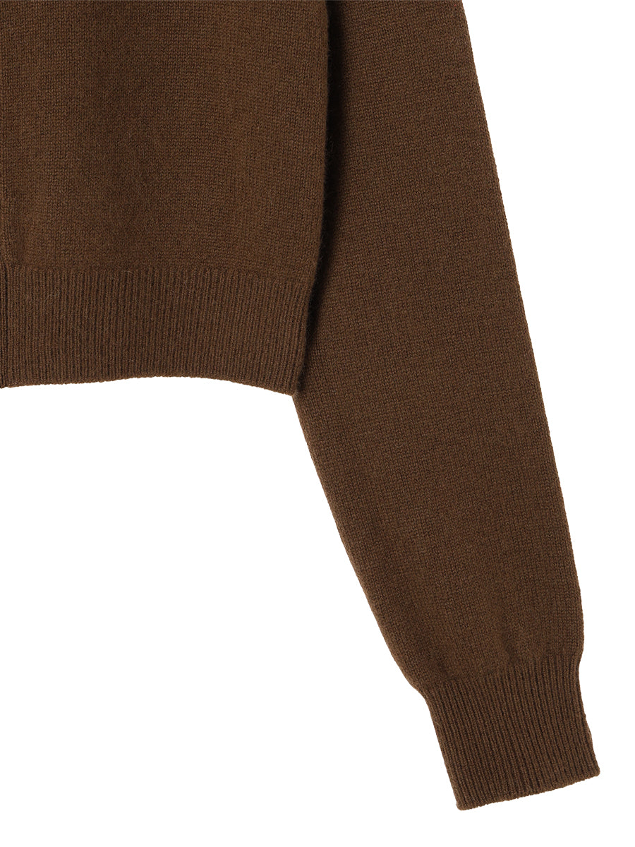 cashmere high neck KNIT cardigan　【small】