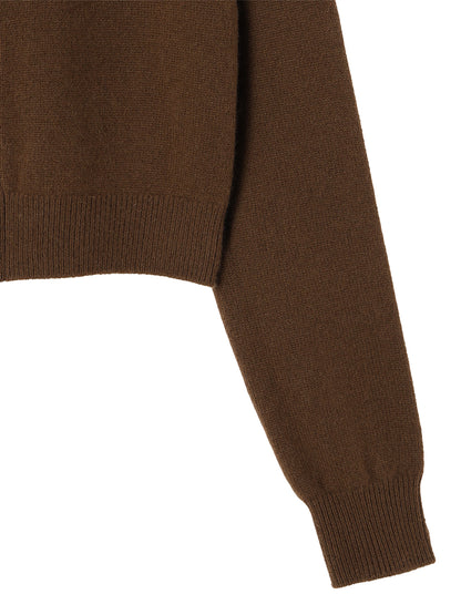 cashmere high neck KNIT cardigan　【small】