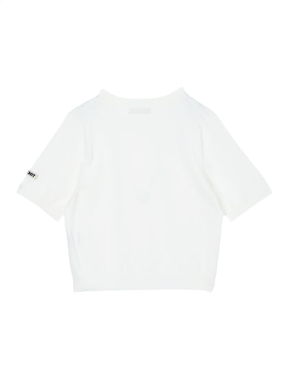 cotton/acetate KNIT t-shirt（mini)