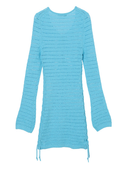 mesh KNIT mini dress