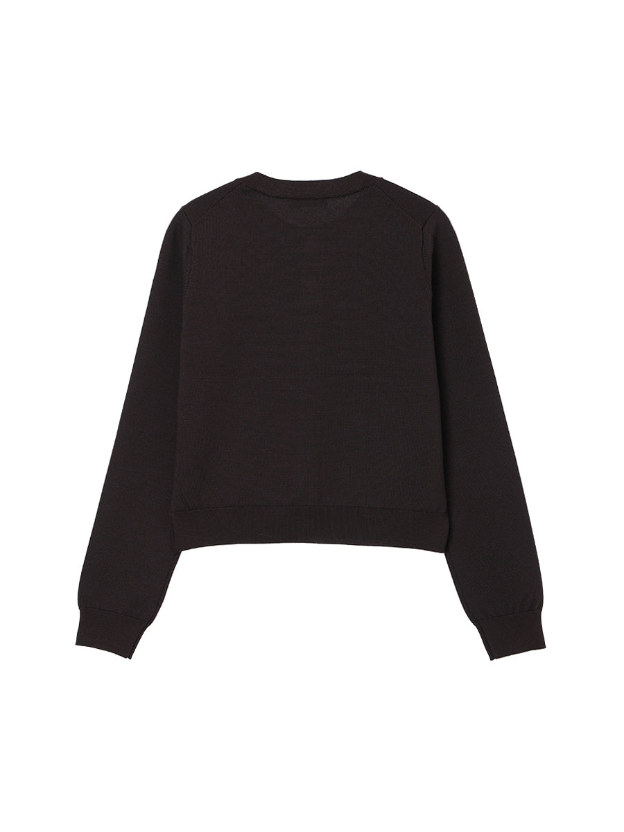 NKNIT logo cardigan