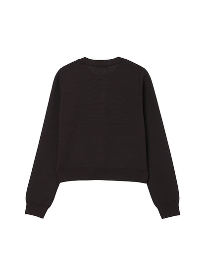 NKNIT logo cardigan