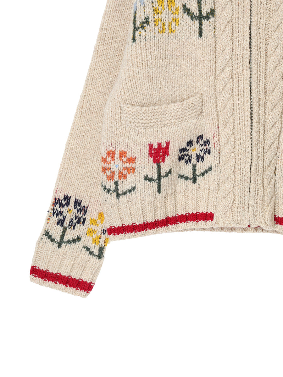 sweet home zip KNIT