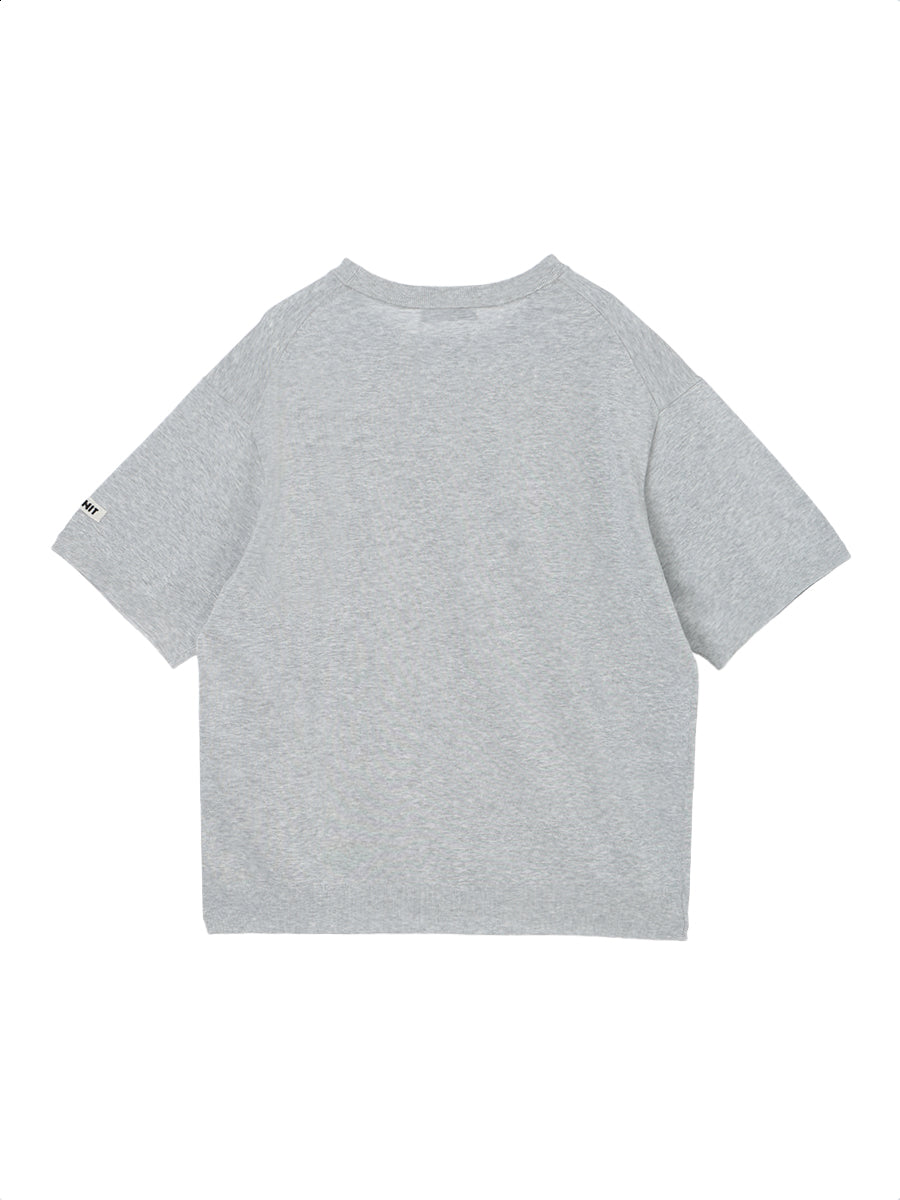 cotton/acetate KNIT t-shirt（large) – NKNIT