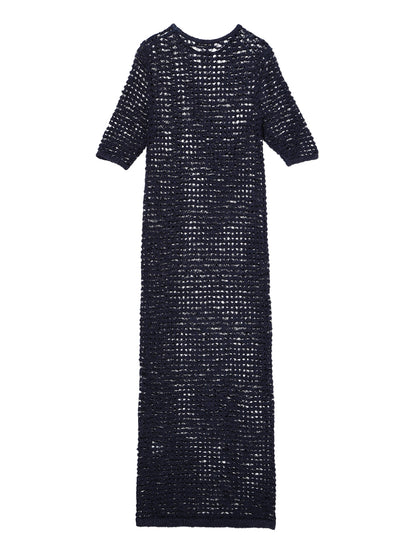 dry sheer KNIT long dress