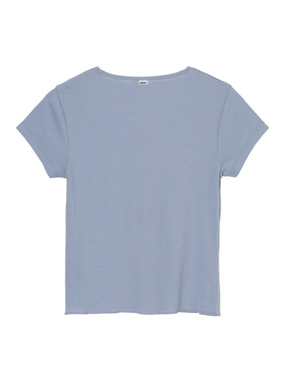 cotton/cashmere feathery T-shirt (mini)
