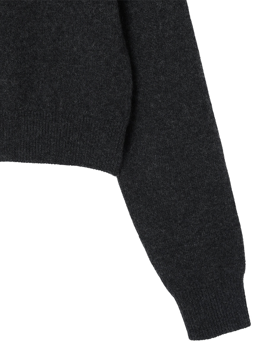 cashmere high neck KNIT cardigan　【small】