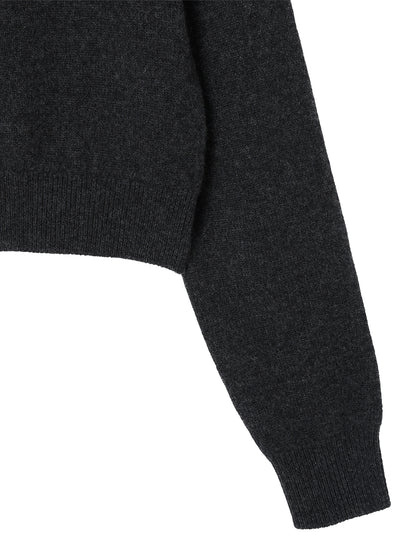 cashmere high neck KNIT cardigan　【small】