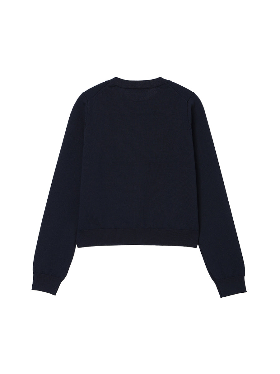 NKNIT logo cardigan
