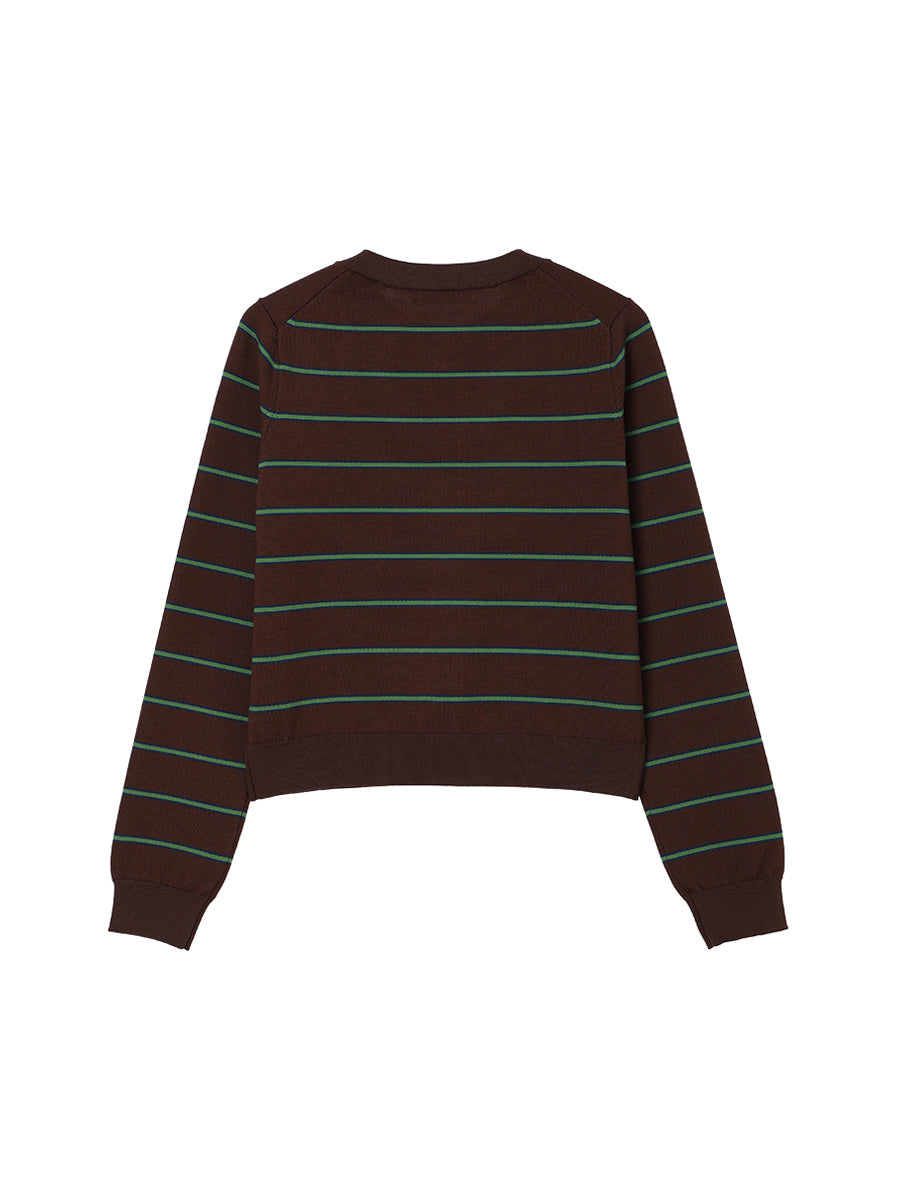 NKNIT logo cardigan