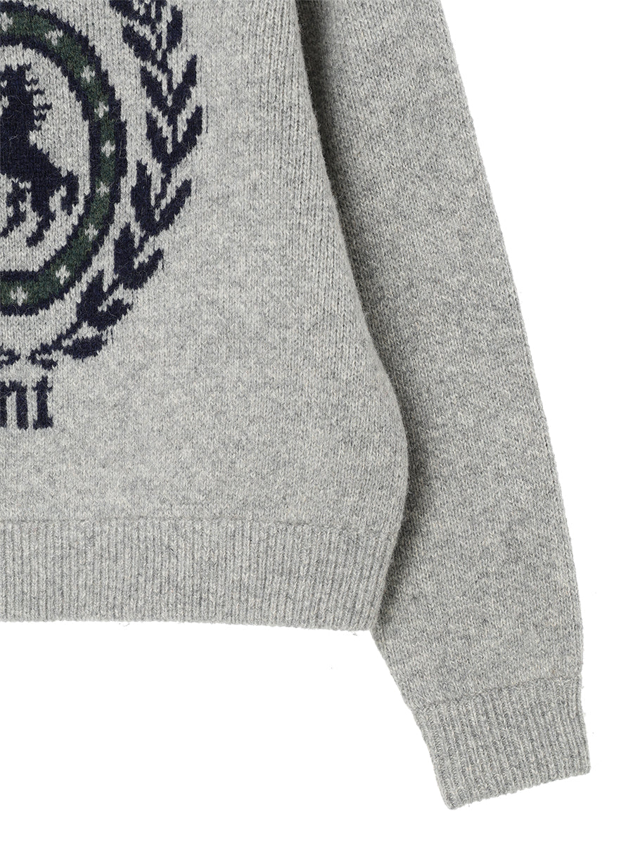 emblem jacquard KNIT