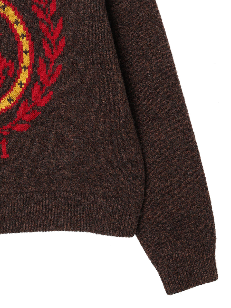 emblem jacquard KNIT