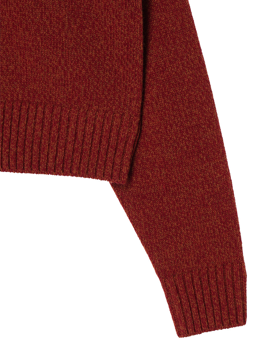 corduroy collar KNIT shirt