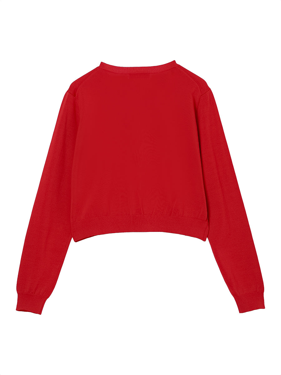 NKNIT logo cardigan