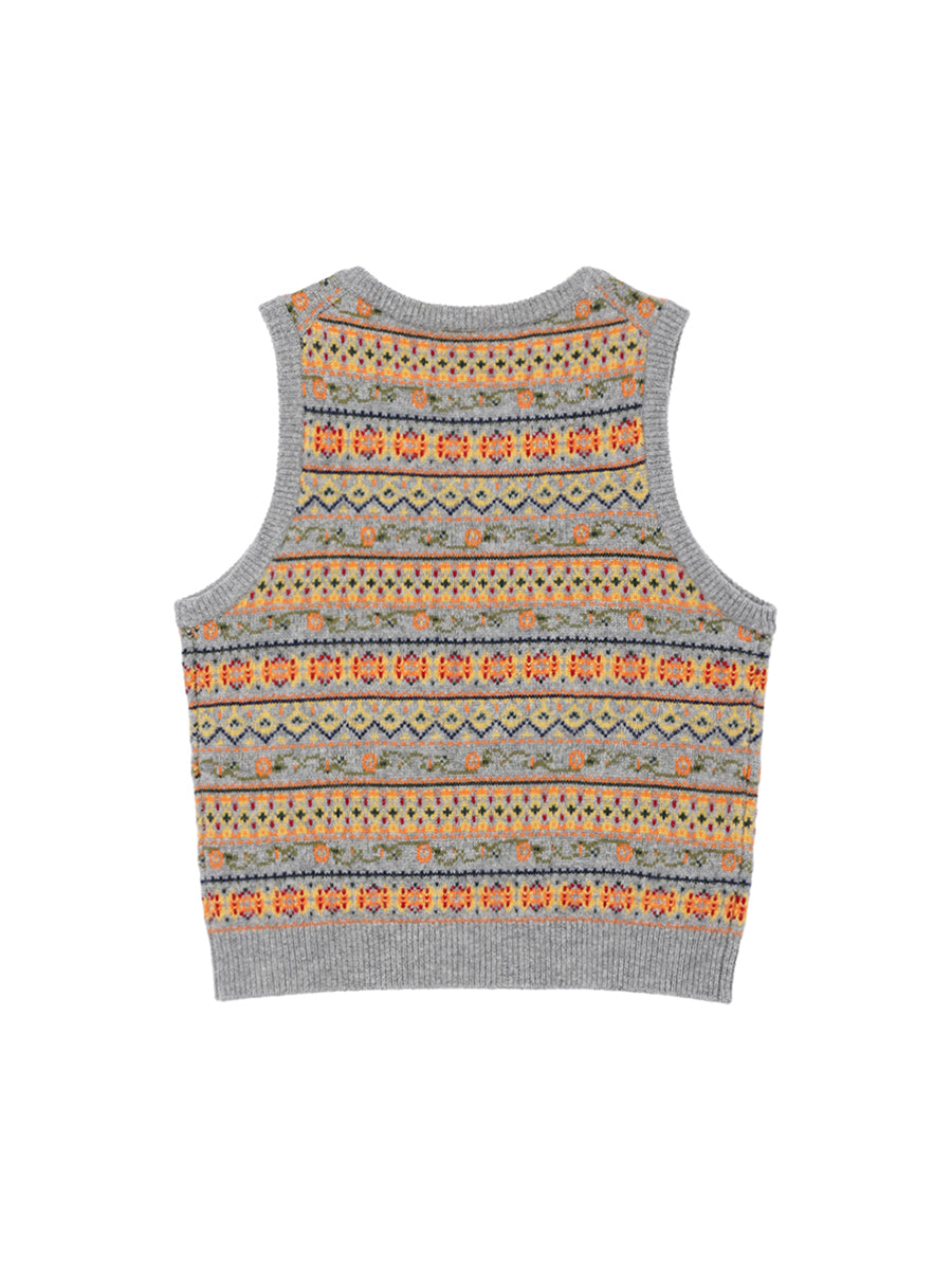 jacquard pattern KNIT vest
