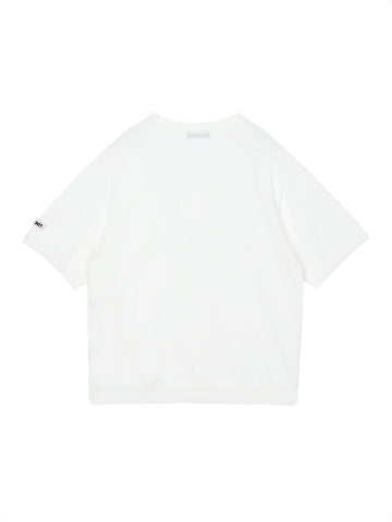 cotton/acetate KNIT t-shirt（large) – NKNIT