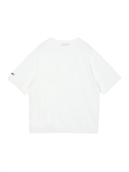 cotton/acetate KNIT t-shirt（large)