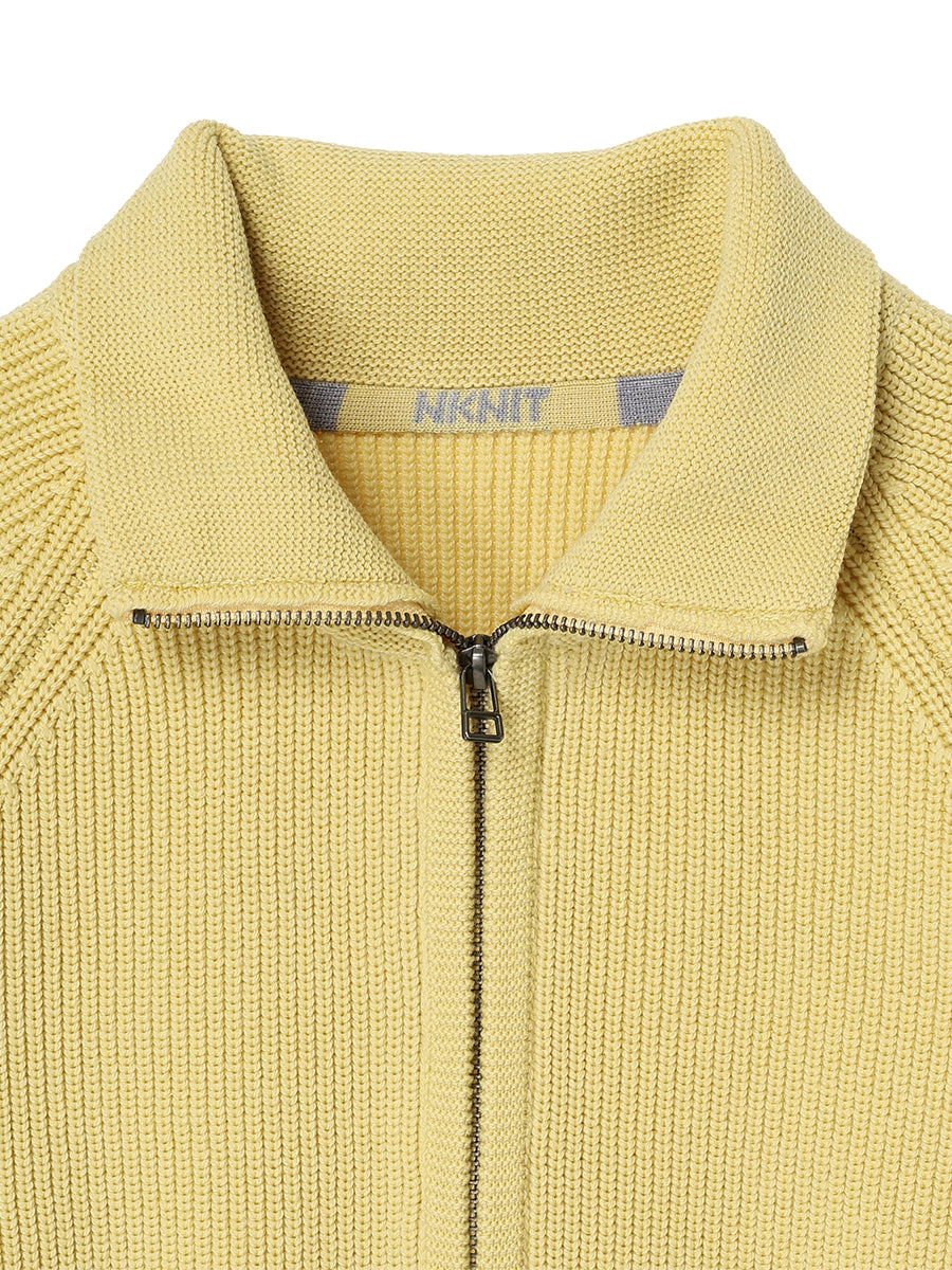 zip-up high neck KNIT【mini】