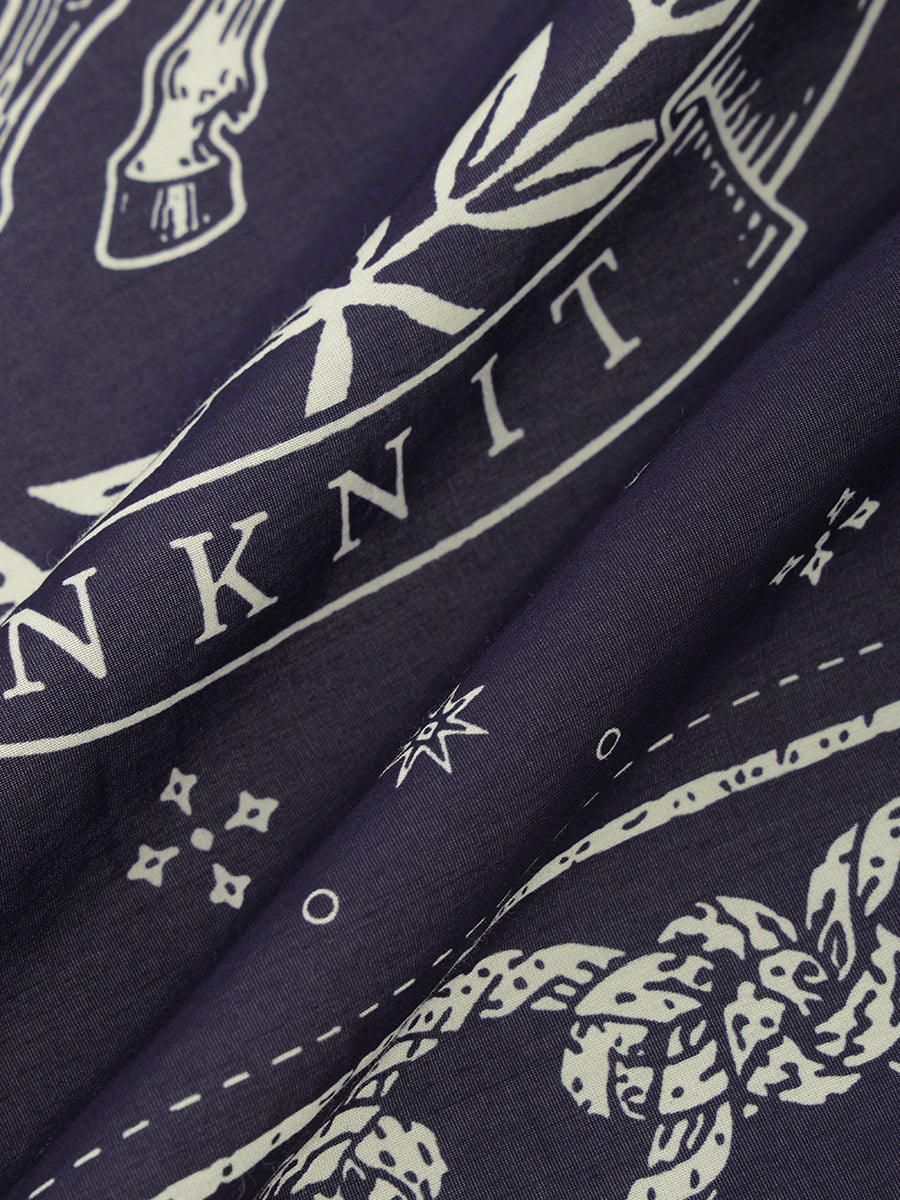 horse motif silk blend scarf