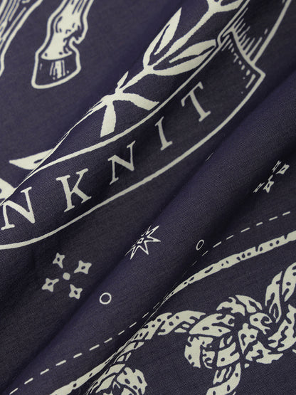 horse motif silk blend scarf