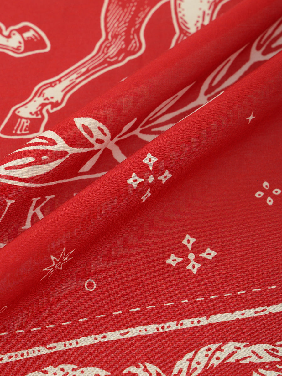 horse motif silk blend scarf