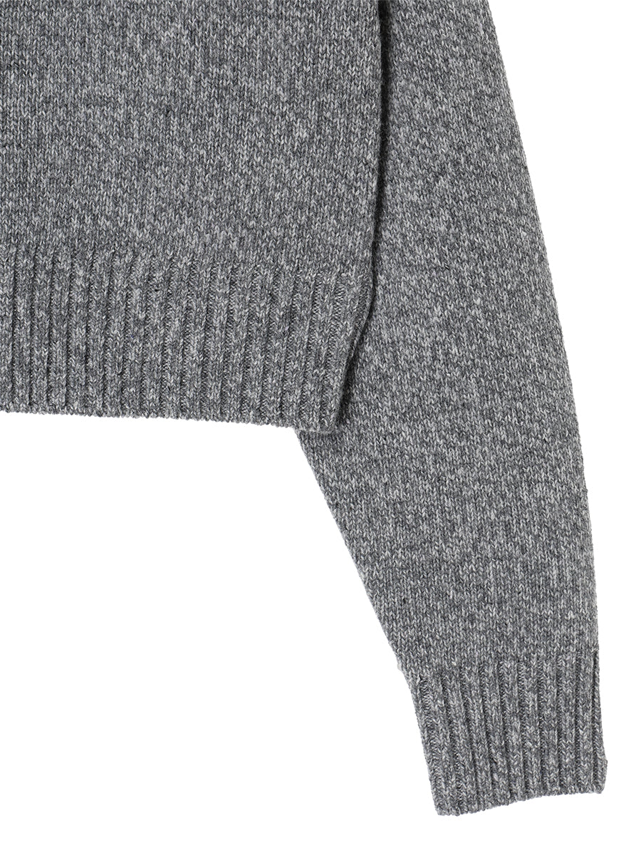 corduroy collar KNIT shirt