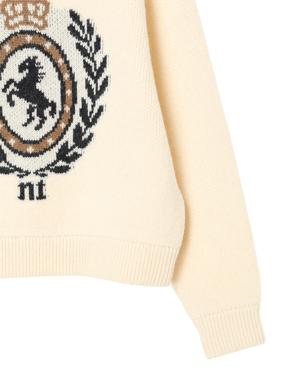 emblem jacquard KNIT