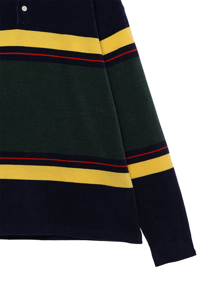 velvet touch KNIT polo shirt