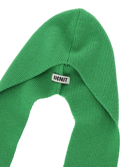 양모 니트 머플러 캡