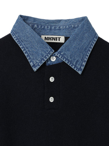 denim collar raccoon KNIT – NKNIT