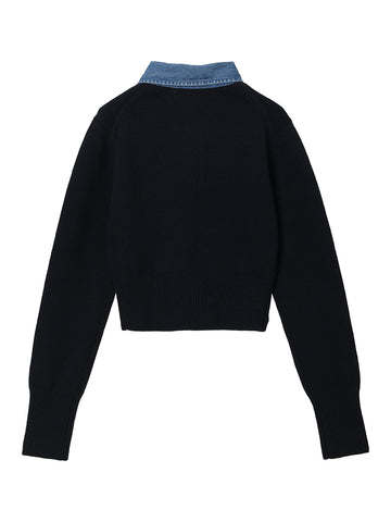 denim collar raccoon KNIT – NKNIT