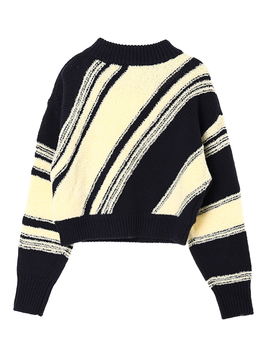 ンニット NKNIT hand knitting stripe セーター ②